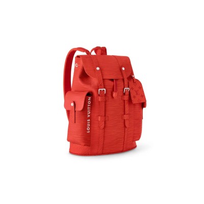 LOUIS VUITTON CHRISTOPHER MM VERMILLION RED M23764 (44*38*21cm)